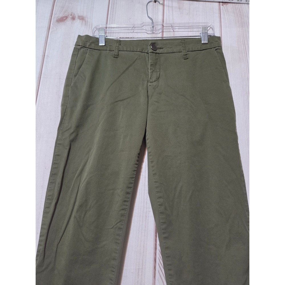 Kut from the Kloth Catherine Ankle Trouser Pants Olive Green Size 6 Slim Stretch - Picture 3 of 7